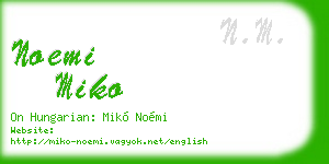 noemi miko business card